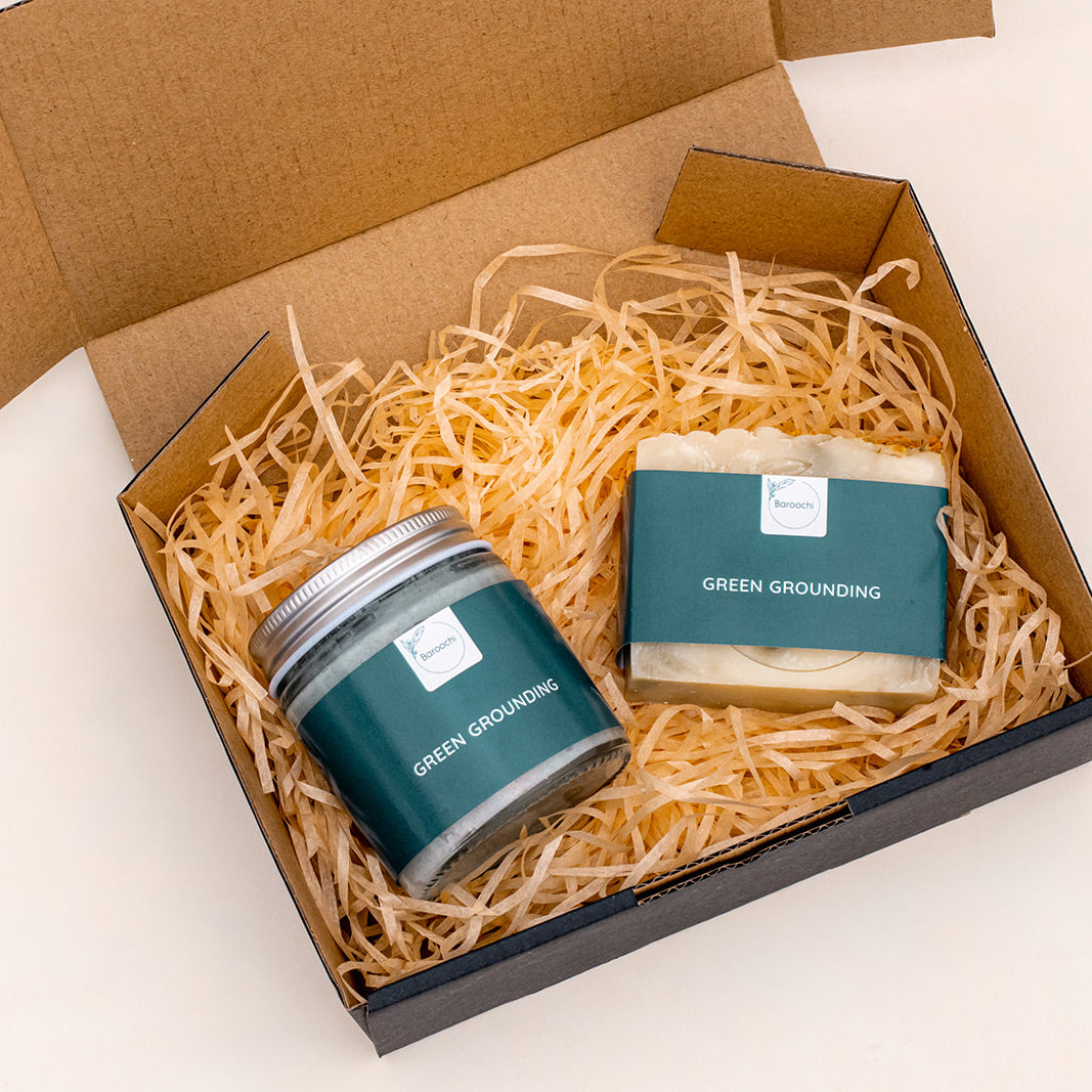 Green Grounding Gift Pack - Soap and Body Scrub